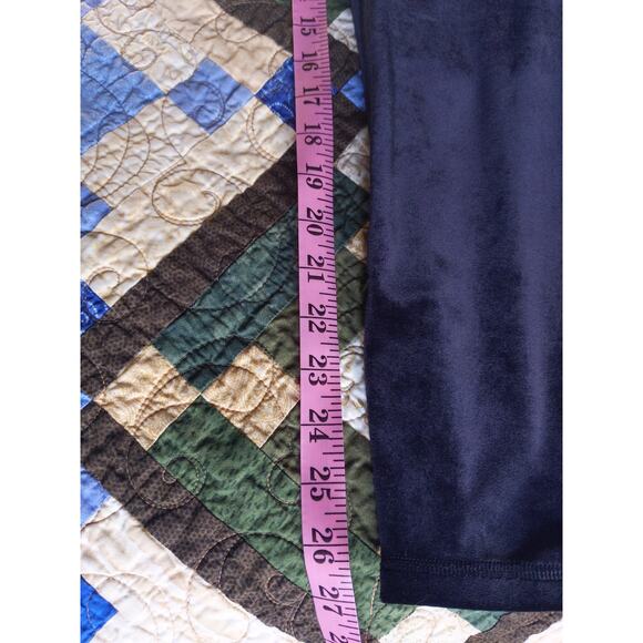 Athleta Elation Velvet Tight Black High Rise Yoga Legging Buttery Soft M - Picture 8 of 8